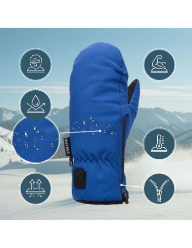 Rękawice zimowe meteor orel  xxs granatowy/czarny