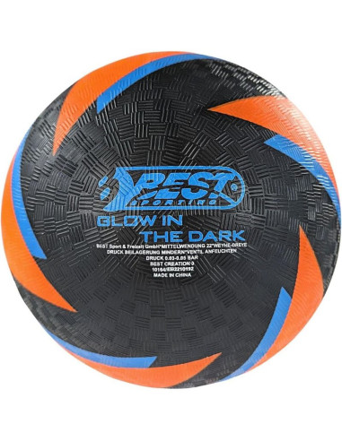 Piłka nożna do gry boso glow in dark best sporting pomarańczowa