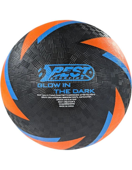 Piłka nożna do gry boso glow in dark best sporting pomarańczowa