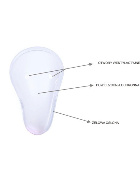 Suspensor męski ochraniacz krocza - biały -m