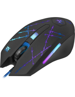 Defender mysz przewodowa forced gm-020l 800/1800/2400/3200 dpi 6p + podkładka + gra 52020