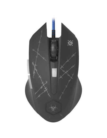 Defender mysz przewodowa forced gm-020l 800/1800/2400/3200 dpi 6p + podkładka + gra 52020