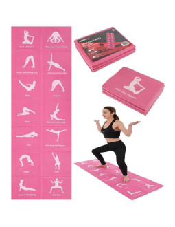 Mata do jogi składana 1700x600x5mm różowa enero fit