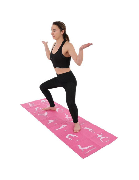 Mata do jogi składana 1700x600x5mm różowa enero fit