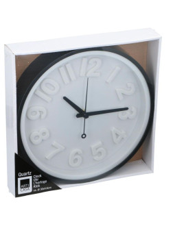 Zegar ścienny 29,5x4,6cm articasa czarny