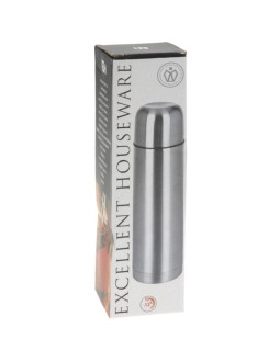 Termos turystyczny 750ml srebrny excellent houseware 2