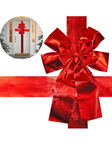 Kokarda na drzwi 33x42cm wstążka czerwona