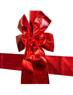 Kokarda na drzwi 33x42cm wstążka czerwona 2