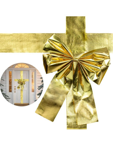Kokarda na drzwi 33x42cm wstążka złota