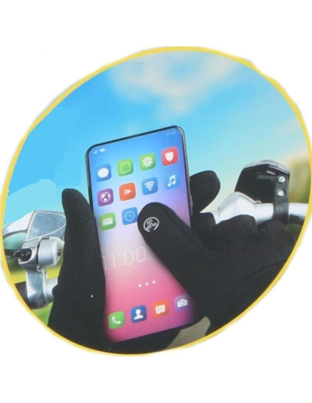 Rękawiczki rowerowe ocieplane touchscreen senior r.l dunlop