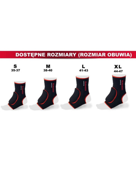 Ochraniacze stawu skokowego z warstwą ochronną - s