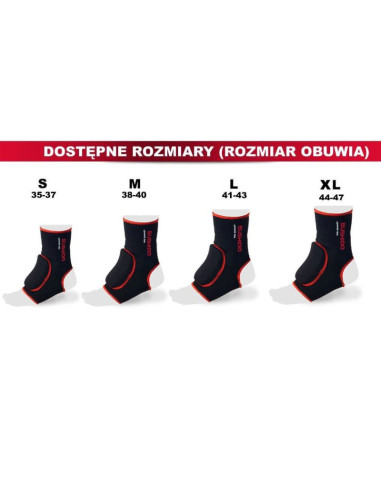 Ochraniacze stawu skokowego z warstwą ochronną - s