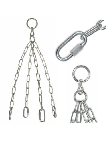 Łańcuch do worka treningowego - zestaw z okrętką i karabińczykami