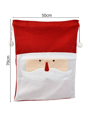 Świąteczny worek na prezent 70x50cm mica - broda