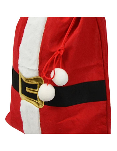 Świąteczny worek na prezent 70x50cm mica - pas