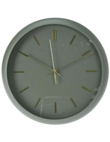 Zegar ścienny pp 30x4,5cm szałwiowy