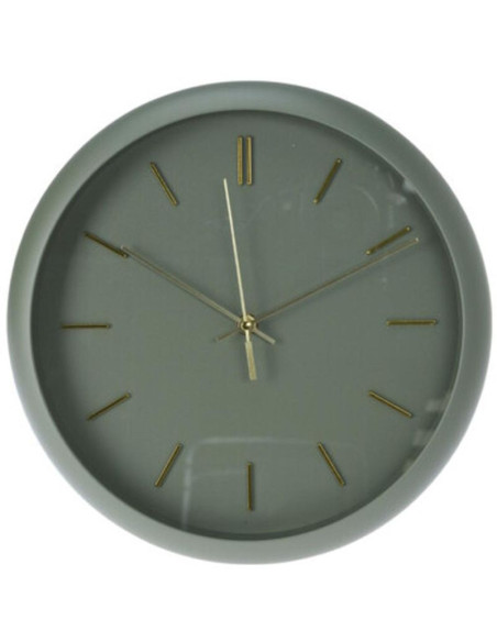 Zegar ścienny pp 30x4,5cm szałwiowy