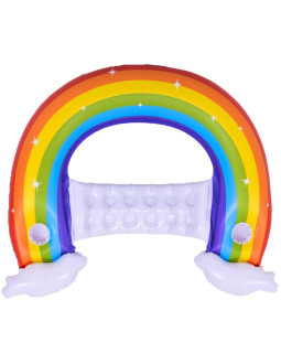 Dmuchany leżak fotel wodny tęcza 107x95x23cm 37606