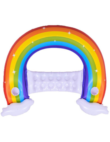 Dmuchany leżak fotel wodny tęcza 107x95x23cm 37606