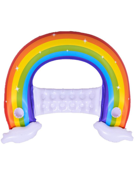 Dmuchany leżak fotel wodny tęcza 107x95x23cm 37606