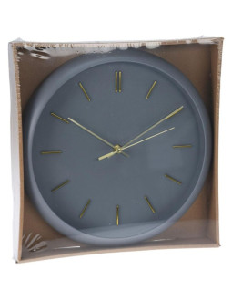 Zegar ścienny pp 30x4,5cm szary 2