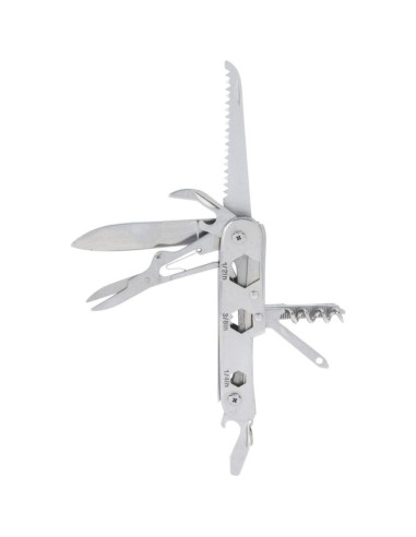 Zestaw survivalowy turystyczny scyzoryk 15w1 silver