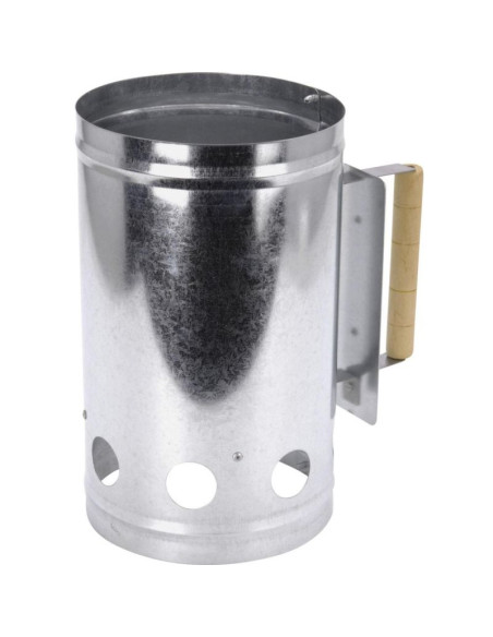 Komin rozpalacz do grilla wys. 27,5cm z drewnianą rączką