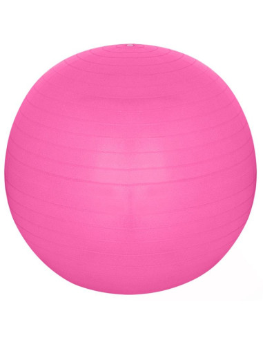 Piłka gimnastyczna do ćwiczeń fitness 65cm antiburst różowa