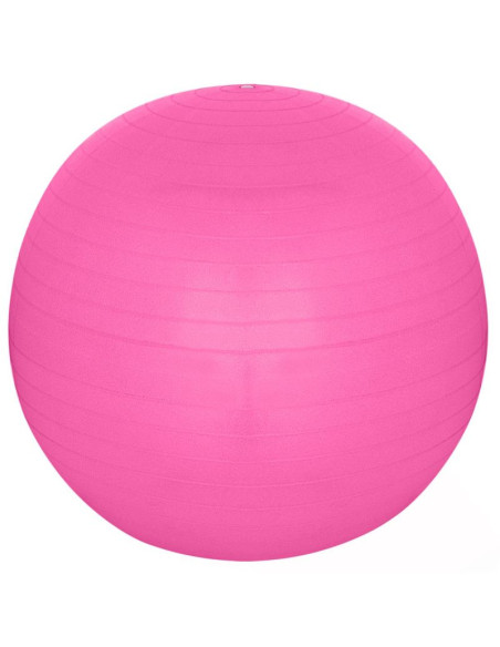 Piłka gimnastyczna do ćwiczeń fitness 65cm antiburst różowa