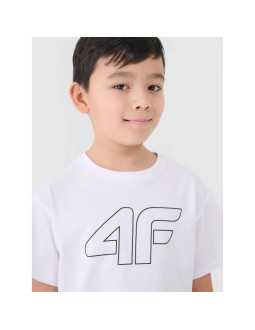 T-shirt z nadrukiem chłopięcy 4f junior 4fjwmm00ttshm2331-10s