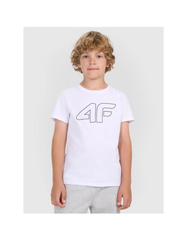 T-shirt z nadrukiem chłopięcy 4f junior 4fjwmm00ttshm2331-10s