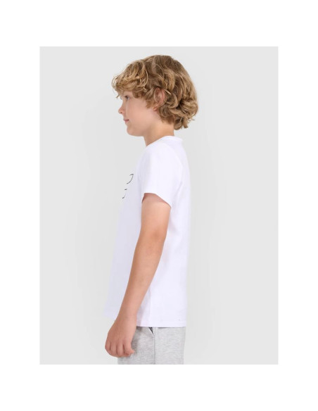 T-shirt z nadrukiem chłopięcy 4f junior 4fjwmm00ttshm2331-10s