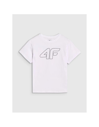 T-shirt z nadrukiem chłopięcy 4f junior 4fjwmm00ttshm2331-10s