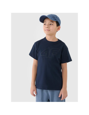T-shirt z nadrukiem chłopięcy 4f 4fjwmm00ttshm2331-31s