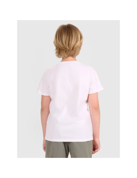 Chłopięcy t-shirt z nadrukiem 4f 4fjwaw25ttshm2417-10s