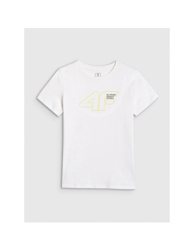 Chłopięcy t-shirt z nadrukiem 4f 4fjwaw25ttshm2417-10s