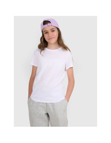 T-shirt regular gładki dziewczęcy 4f 4fjrmm00ttshf3231-10s