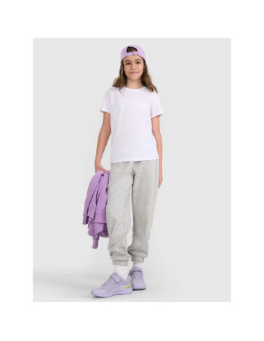 T-shirt regular gładki dziewczęcy 4f 4fjrmm00ttshf3231-10s