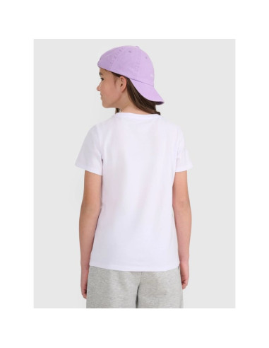 T-shirt regular gładki dziewczęcy 4f 4fjrmm00ttshf3231-10s