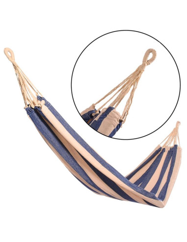 Hamak ogrodowy 1 osobowy 200x100cm z pokrowcem 1064024