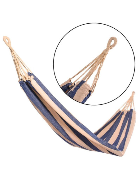 Hamak ogrodowy 1 osobowy 200x100cm z pokrowcem 1064024