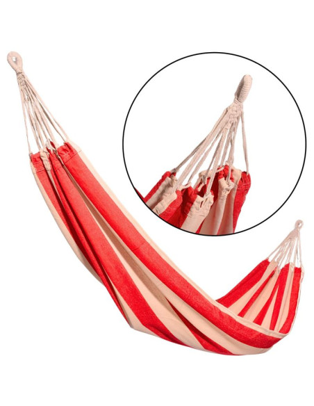 Hamak ogrodowy 1 osobowy 200x100cm z pokrowcem 1064031