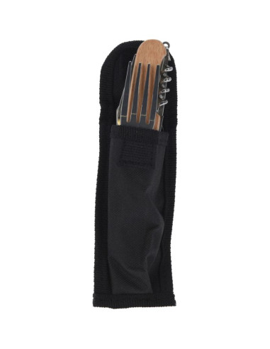 Zestaw survivalowy turystyczny scyzoryk 8w1 drewno