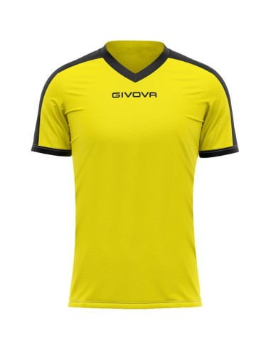 Koszulka givova revolution interlock żółto-czarna mac04 0710