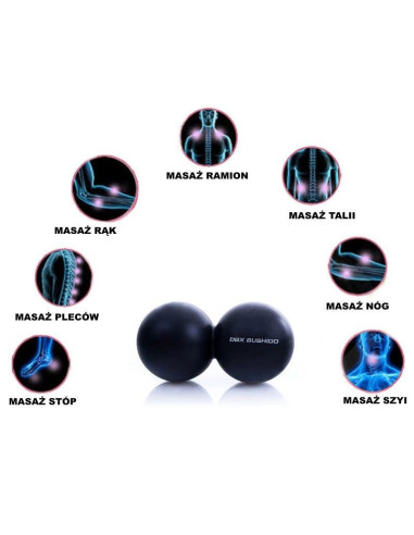 Piłka do masażu podwójna duoball lacrosse