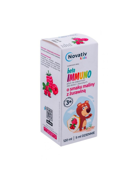 Novativ kids beta immuno płyn na odporność 120ml