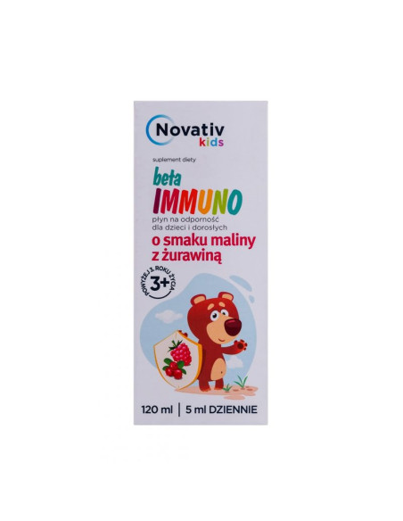 Novativ kids beta immuno płyn na odporność 120ml