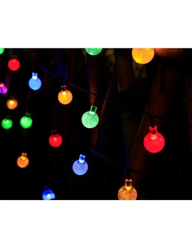 Lampa solarna ogrodowa girlanda łańcuch solarny 4,9m 40led multikolor