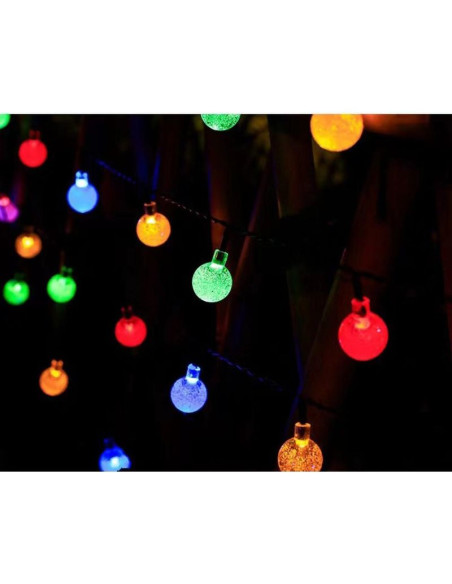 Lampa solarna ogrodowa girlanda łańcuch solarny 4,9m 40led multikolor