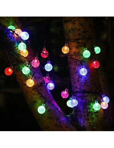 Lampa solarna ogrodowa girlanda łańcuch solarny 4,9m 40led multikolor